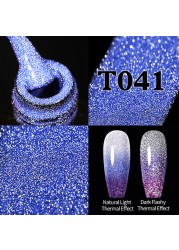 UR SUGAR Glitter Reflective Gel Nail Polish Shiny Rose Red Twilight UV LED Gel Varnish Soak Off Nail Gel Nails for Manicure