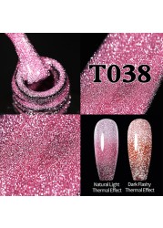 UR SUGAR Glitter Reflective Gel Nail Polish Shiny Rose Red Twilight UV LED Gel Varnish Soak Off Nail Gel Nails for Manicure