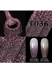 UR SUGAR Glitter Reflective Gel Nail Polish Shiny Rose Red Twilight UV LED Gel Varnish Soak Off Nail Gel Nails for Manicure