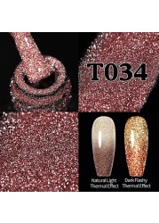 UR SUGAR Glitter Reflective Gel Nail Polish Shiny Rose Red Twilight UV LED Gel Varnish Soak Off Nail Gel Nails for Manicure