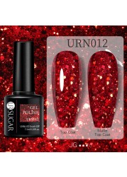 UR SUGAR Glitter Reflective Gel Nail Polish Shiny Rose Red Twilight UV LED Gel Varnish Soak Off Nail Gel Nails for Manicure