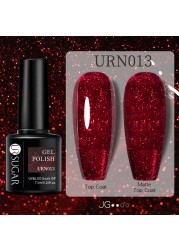 UR SUGAR Glitter Reflective Gel Nail Polish Shiny Rose Red Twilight UV LED Gel Varnish Soak Off Nail Gel Nails for Manicure