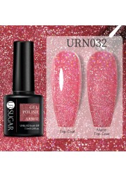 UR SUGAR Glitter Reflective Gel Nail Polish Shiny Rose Red Twilight UV LED Gel Varnish Soak Off Nail Gel Nails for Manicure