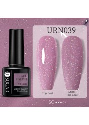 UR SUGAR Glitter Reflective Gel Nail Polish Shiny Rose Red Twilight UV LED Gel Varnish Soak Off Nail Gel Nails for Manicure