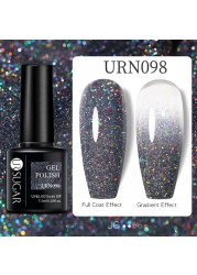 UR SUGAR Neon Reflective Glitter Gel Nail Polish Fluorescence Orange Blue Green Semi Permanent Soak Off UV LED Nail Gel Art