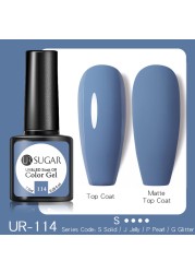 UR SUGAR 7.5ml Blue Purple Dark Color Gel Nail Polish Long Lasting Hybrid for Base MatteTop Coat Soak Off UV LED Nail Art Gel