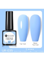 UR SUGAR 7.5ml Blue Purple Dark Color Gel Nail Polish Long Lasting Hybrid for Base MatteTop Coat Soak Off UV LED Nail Art Gel