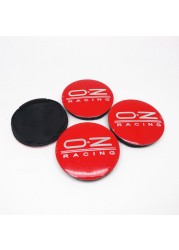 4pcs 9 color OZ Racing M582 wheel center cap hubs 55mm rims cover logo hub badge dustproof