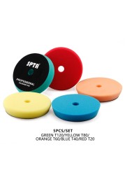 (Wholesale 2pcs and 5pcs) SPTA 3"/5"/6" Car Sponge Buffing Pad Polishing Flat Plate Polisher Removes Scratch for Polishing/Waxing