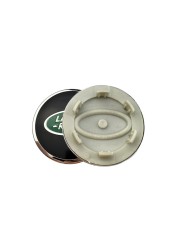 20pcs 62mm 63mm Green Wheel Center Hub Caps Emblem Cover for Land Rover Range Rover LR2 LR3 LR4 Range Land Rover Sport