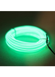 Auto Lamp Car Interior LED Strip Light Decoration Garland Wire Rope Tubular Line Flexible Neon Light Car Accessories