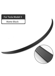 New 2022 model y/model 3 spoiler carbon fiber performance rear spoiler carbon fiber car body styling
