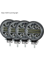 ANMINGPU 4 Inch Super Bright Led Work Light Bar 12V 24V Spot Flood Combo Led Headlights Fog Lights For Offroad Truck Car Atv 4x4