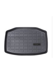 Plain TPE Fronck Mat And Sub Trunk Tray For Tesla Model Y/3 Cargo Liners Front And Rear Bottom Trunk Carpet Car Boot Mat