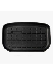 Plain TPE Fronck Mat And Sub Trunk Tray For Tesla Model Y/3 Cargo Liners Front And Rear Bottom Trunk Carpet Car Boot Mat