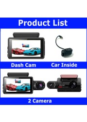 FHD Car DVR Recorders Car Dash Cam Dual Record Video Recorder Dash Cam 1080P DVR Night Vision Video Recorders Dashcam