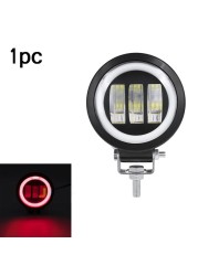 2pcs LED Work Light 12V 30W Fog Lights Waterproof 4x4 Offraod SUV Motorcycle Auto Car Auxiliary Headlight Led Round Car Lights