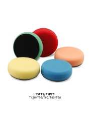 (Wholesale 1 set and 5 sets) SPTA 1 inch 2 inch 3 inch polishing pad set pad wool waxing sponge car polish buffing pad