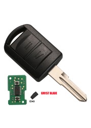 jingyuqin remote car key case shell for opel vauxhall corsa c meriva astra h j g d combo key fob covers car key auto accessories