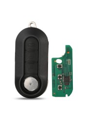 jingyuqin - remote control key with 3 buttons, FSK PCF7946/PCF7946AT system, 433MHz, for Fiat 500 grand Punto 2010-2017