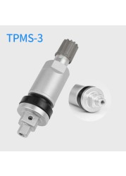 4pcs TPMS Tire Pressure Sensor Valve Metal Rubber Valves All Cars for Mercedes Audi Land Rover Volkswagen Patrol Buick Ford