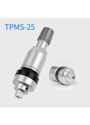 4pcs TPMS Tire Pressure Sensor Valve Metal Rubber Valves All Cars for Mercedes Audi Land Rover Volkswagen Patrol Buick Ford