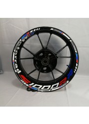 Used to customize the motorcycle inner rim for BM W 1000RR before and after wheel refurbishment sticker, waterproof and reflective rim