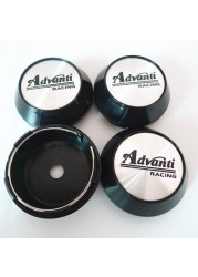 4pcs Advanti Racing Car Wheel Center Cap Hubs 65mm Emblem Emblem Badge Rims Cover Car Styling Accessories