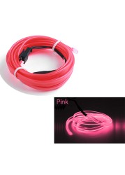 USB LED Strip Car Interior Atmosphere Light Neon EL Decoration Light Strip for Car Dashboard Ambient Lamp Wire Room Night Lamp