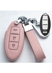 Car Key Ring Protector For Nissan Qashqai J10 J11 X-Trail t31 t32 Kicks Tiida Pathfinder Murano Note Juke 370Z Cube Micra