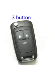 Parkifon - Flip Case with Uncut Key Blade, Car Key Cover Fit for Chevrolet Cruze, 2, 3, 4 and 5 Buttons