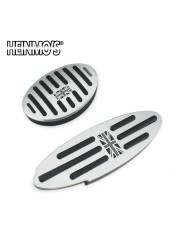 Foot Rest Pedal Sticker For Mini Cooper One + S R50 R53 R55 R56 R60 R61 F55 F56 F54 F60 Countryman Clubman Accessories 2/3pcs