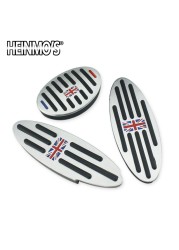 Foot Rest Pedal Sticker For Mini Cooper One + S R50 R53 R55 R56 R60 R61 F55 F56 F54 F60 Countryman Clubman Accessories 2/3pcs