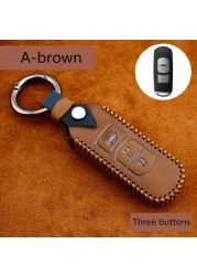 Remote Smart Car Key Case For Mazda 2 CX-5 Atenza Axela CX-7 CX-9 CX-3 CX-4 CX-8 MX5 M2 M3 M5 M6 GT Leather Keychain Cover Bag