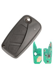 jingyuqin Remote ASK 433Mhz Pcf7941 With ID46 Chip For Fiat Punto Ducato Stilo Panda 2/3 Buttons Key Control