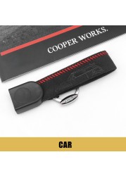 For Mini Cooper Key Case For Car Cover F54 F55 F56 F60 One D S Keychain Union Flag Bulldog JCW Protector Car Styling Accessories
