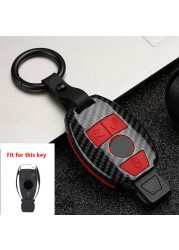 Car Key Case Cover Protector Covers Accessories For Mercedes Benz E C Class W204 W212 W176 GLC CLA GLA Car Styling