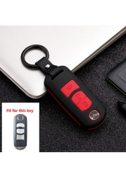 2020 Silicon Carbon Fiber Car Key Cover For Mazda 2 3 5 6 2017 CX-4 CX-5 CX-7 CX-9 CX-3 CX 5 Auto Smart Remote Protective Case