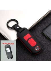 2020 Silicon Carbon Fiber Car Key Cover For Mazda 2 3 5 6 2017 CX-4 CX-5 CX-7 CX-9 CX-3 CX 5 Auto Smart Remote Protective Case