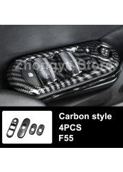 Modified Style Carbon Fiber Car Interior Stickers For Mini One Cooper S JCW Clubman F54 F55 F56 F57 F60 Countryman Accessories