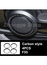 Modified Style Carbon Fiber Car Interior Stickers For Mini One Cooper S JCW Clubman F54 F55 F56 F57 F60 Countryman Accessories