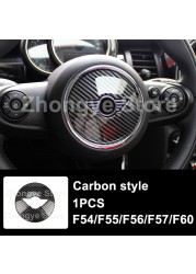 Modified Style Carbon Fiber Car Interior Stickers For Mini One Cooper S JCW Clubman F54 F55 F56 F57 F60 Countryman Accessories