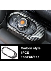 Modified Style Carbon Fiber Car Interior Stickers For Mini One Cooper S JCW Clubman F54 F55 F56 F57 F60 Countryman Accessories