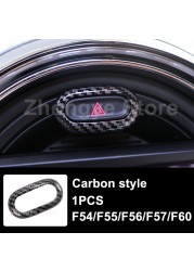 Modified Style Carbon Fiber Car Interior Stickers For Mini One Cooper S JCW Clubman F54 F55 F56 F57 F60 Countryman Accessories