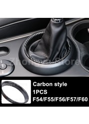 Modified Style Carbon Fiber Car Interior Stickers For Mini One Cooper S JCW Clubman F54 F55 F56 F57 F60 Countryman Accessories