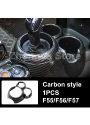 Modified Style Carbon Fiber Car Interior Stickers For Mini One Cooper S JCW Clubman F54 F55 F56 F57 F60 Countryman Accessories