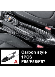 Modified Style Carbon Fiber Car Interior Stickers For Mini One Cooper S JCW Clubman F54 F55 F56 F57 F60 Countryman Accessories