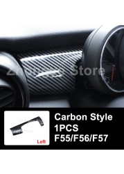 Modified Style Carbon Fiber Car Interior Stickers For Mini One Cooper S JCW Clubman F54 F55 F56 F57 F60 Countryman Accessories