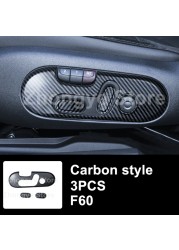 Modified Style Carbon Fiber Car Interior Stickers For Mini One Cooper S JCW Clubman F54 F55 F56 F57 F60 Countryman Accessories