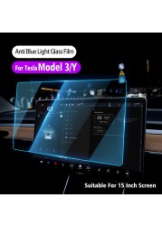 Car Windshield Tempered Film for Tesla Model 3 Model Y Center Control Touch Navigation Screen Protector Decoration Accessories